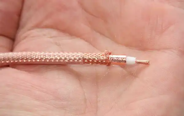 Cable Coaxial transparente Diametro 5,4 mm