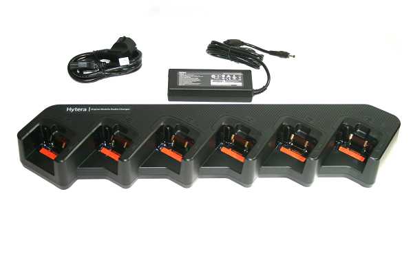 HYTERA MCL19 EU Cargador de 6 unidades walkies BD505LF, BD505, BD555
