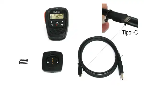 Alto-falante micro bluetooth HYTERA SM27W1 HM655, HM685, HM785, MT680 Plus