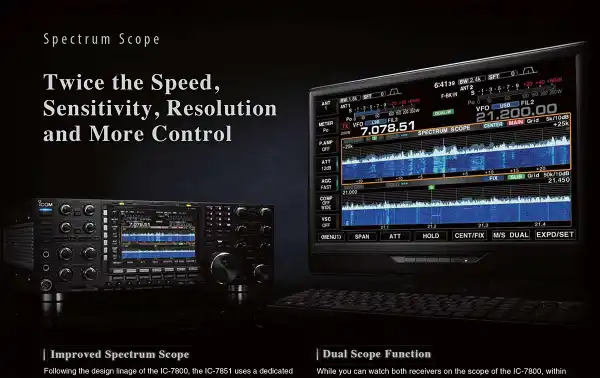 ICOM IC-7851. EMISORA HF / 50 Mhz