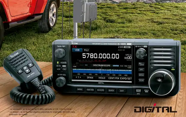 ICOM IC-905 Multiband VHF/UHF/SHF Transceiver Bands: 144, 430, 1,200, 2,400, 5,600 MHz