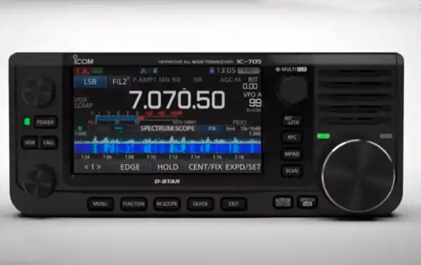 Base ICOM IC-705 et émetteur-récepteur portable HF VHF / UHF 50-144-430 MHz -GPS