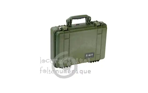 1500000130 Maleta de protección Verde Caqui, con espuma.