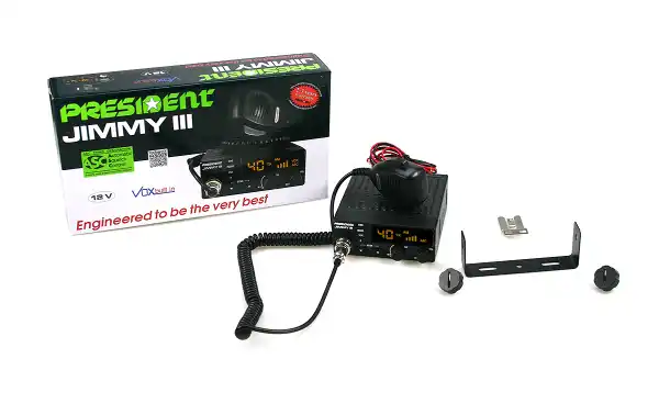 Station PRÉSIDENT JIMMY II CB 27 Mhz. AM-FM 12 volts