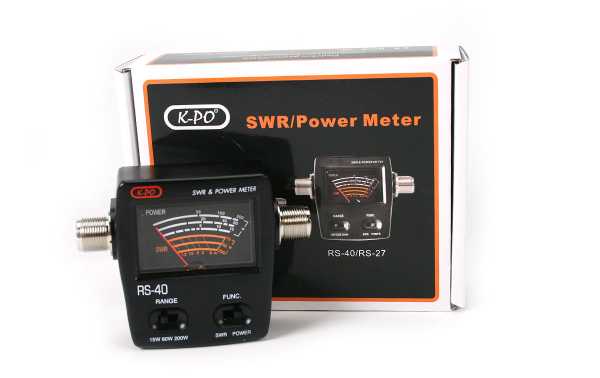 K-PO RS-40 Analog meter for stationary SWR and Wattmeter, covers Frequencies from: 140 -150 Mhz and 430 - 450 Mhz,