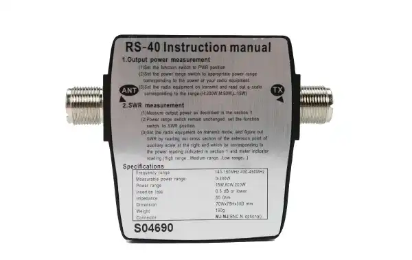 Frequencies from: 140 -150 Mhz and 430 - 450 Mhz,