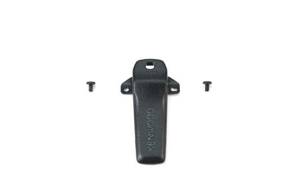 Le KBH-14M est un clip ceinture original conçu pour être utilisé avec la radio portable Kenwood TK-3601.