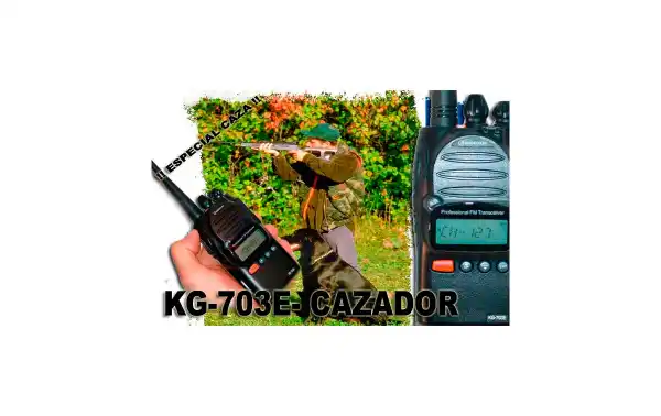 WOUXUN KG703E-CAZA 8 SCRAMBLER Y 128 CANALES DE MEMORIA. WALKIE VHF POTENCIA 5 WATIOS