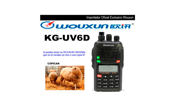 Double WOUXUN walkie bande KGUV6D VHF / UHF. --- NUEVO VERSION 2012