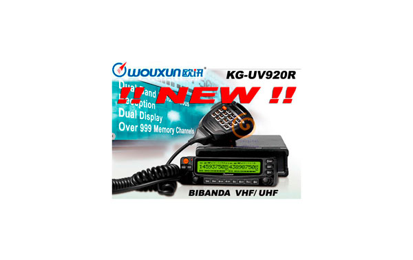 WOUXUN KG-UV-920R EMISORA BIBANDA VHF/ UHF 144/430 MHZ