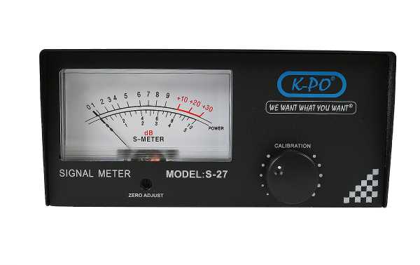 K-PO S-27 Analogue S-METER signal meter for CB 27 Mhz