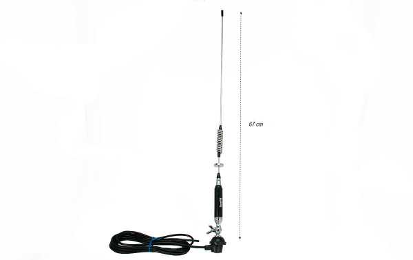 Antena móvel LEMM-Z2000-SP AT-106 CB 27 Mhz. Mariposa tipo 67 cm