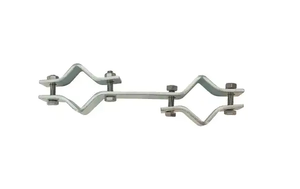 LEMM TS14 Support pour tube balums LEMM diamètre 30 mm, Accessoires pour tenir deux tubes diamètre maximum 3 cm. Matériel Fer galvanisé.