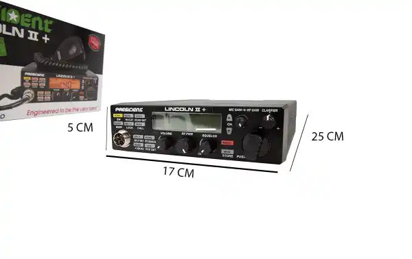 Estação PRESIDENTE LINCOLN II PLUS AM-FM-USB-LSB-CW 28 -29 Mhz