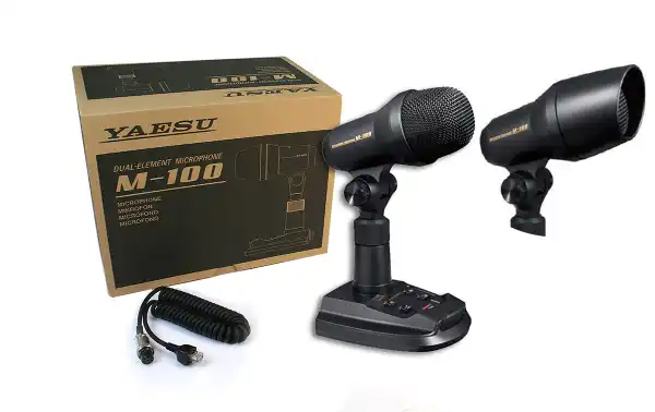 Microphone de bureau YAESU M-100 pour stations YAESU HF: FTDX 9000, FTDX 5000, FTDX 3000, FTDX 1200, FT-991A, FT-891 et leurs séries FT-450