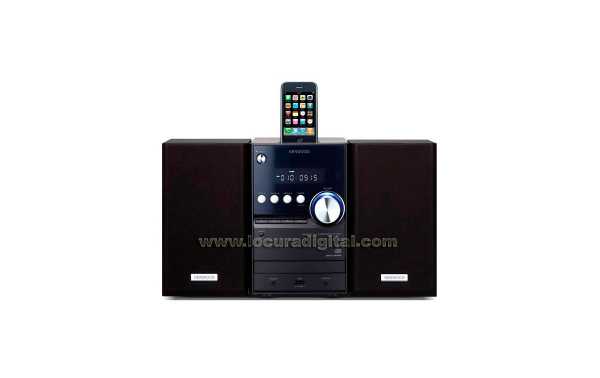 KENWOOD M-515B Micro cadena HI-FI con Base iPod - Acabado  COLOR NEGRO