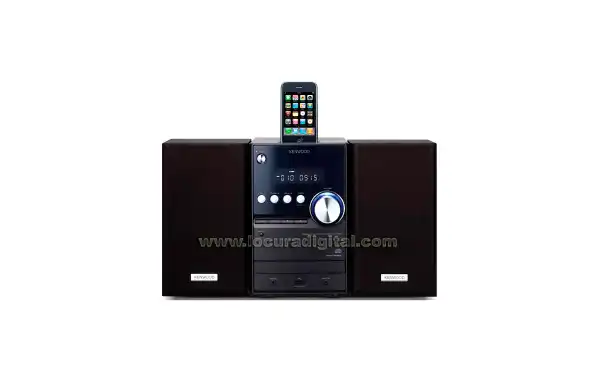KENWOOD M-515B Micro cadena HI-FI con Base iPod - Acabado COLOR NEGRO