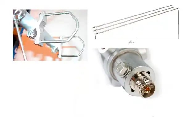 Female PL Connector: The MAAS V-30-VHF antenna is equipped with a female PL connector, which is a standard antenna connector used in many amateur radio and mobile radio applications in the VHF band.