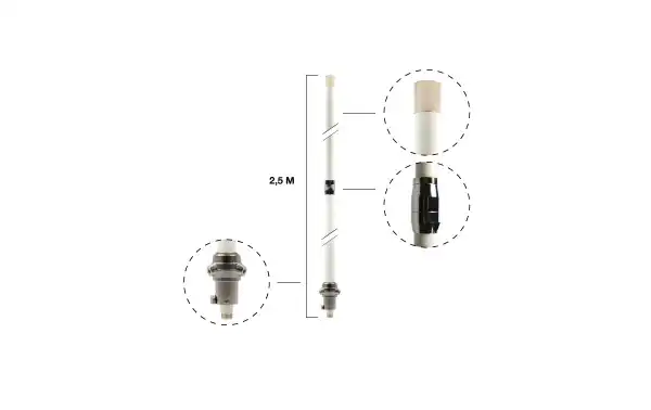 MAAS X-200N Antena Bibanda VHF/UHF144/ 430 MHz conector N 