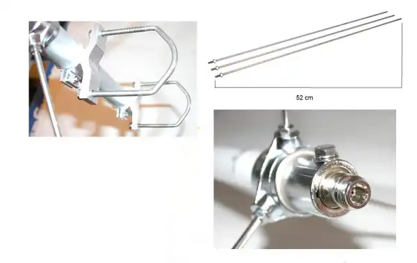 MAAS X-200N Antena Bibanda VHF/UHF144/ 430 MHz conector N 