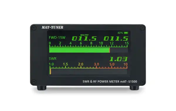 MAT-TUNER MAT-S1500 vista frontal y display