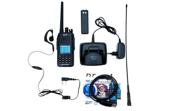 Type DM-UV390-GPS Walkie DMR, double bande 144/430 Mhz + GPS + IP67