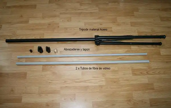 Tripod with telescopic mast for antennas length 3.40 M