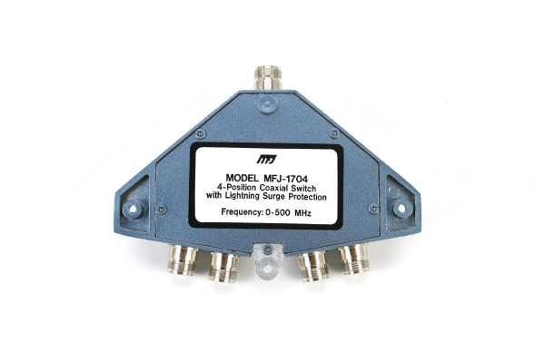 MFJ-1704-N N connectors switch for 4 antennas Frequency 0
