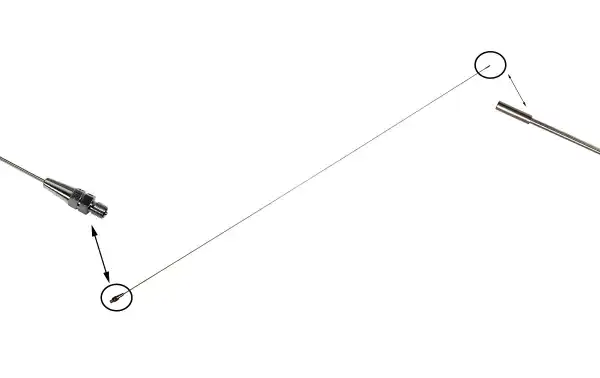 HF para 80 metros, potência máxima de 250 watts, comprimento total de 2,13 metros