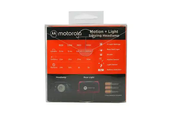 MOTOROLA MHC-250 Headlight 250 lumens black and orange
