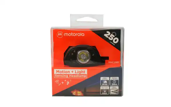 MOTOROLA MHC-250 Headlight 250 lumens black and orange