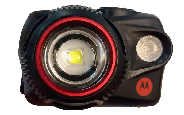 MOTOROLA MHP-580 Linterna frontal 580 lumens color negro y rojo