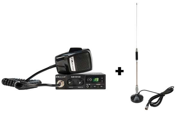 CB Radio ALAN 100 PLUS + antenne magnétique