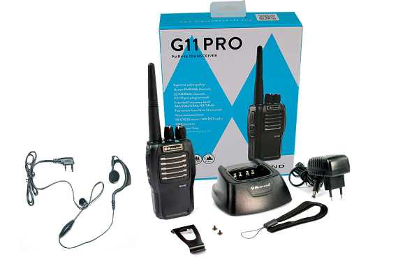 MIDLAND G11-PRO Transceptor pmr 446 profissional de uso gratuito 16 canais