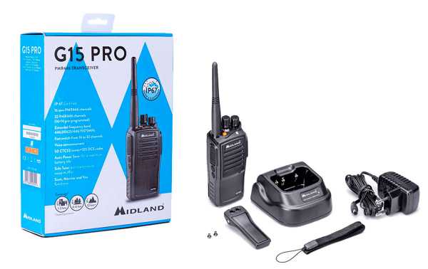 Talkie-walkie MIDLAN G15-PRO utilisation gratuite PMR-446 étanche IP67