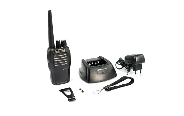 The Midland G11-PRO is a professional free use pmr 446 transceiver 16 CHANNELS