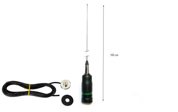 MINI VORTEX CAB AT-1650 LEMM CB Antenna 27 Mhz 165 cm. Supplied with cable and base for installation. This antenna belongs to the new family of antennas from the prestigious Italian brand LEMM called VORTEX. Their characteristics make them high-end and pe