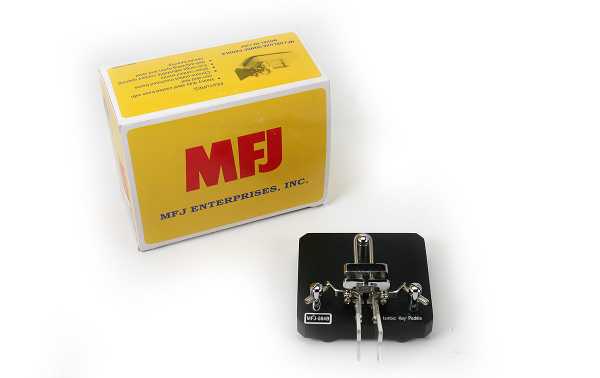MFJ564-B Llave tipo paleta telegráfica MFJ manipulador de MORSE Negro