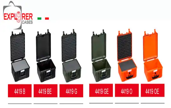 4419OE Orange Explorer suitcase without foam Int L 445 x H 345 x P190 mm