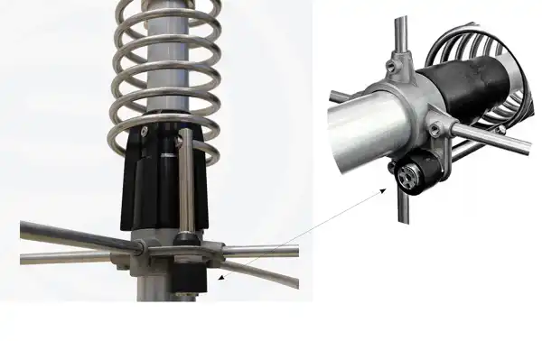 Antenne verticale 5/8 CB 26 à 30 MHz, longueur 7,18 mètres