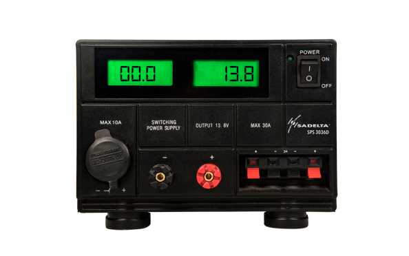 SPS3036D Digital switched power supply 13.8 volts. 25 amps, peak 30 Amps.