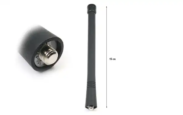 Una antena equivalente para walkie-talkies Motorola GP88/GP300/320/340 de VHF en la frecuencia de 150-170 MHz. También, es aconsejable verificar la compatibilidad exacta con tu modelo de walkie-talkie antes de adquirirla para asegurarte de que sea la ante