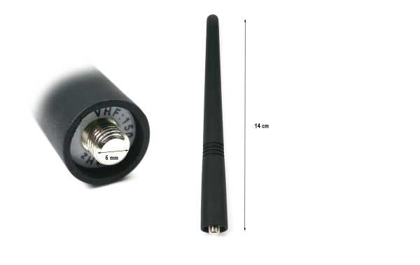 An equivalent antenna for Motorola GP88/GP300/320/340 VHF walkie-talkies operating on the 150-170 MHz frequency. Also, it is advisable to check the exact compatibility with your walkie-talkie model before purchasing to ensure that be the right antenna for