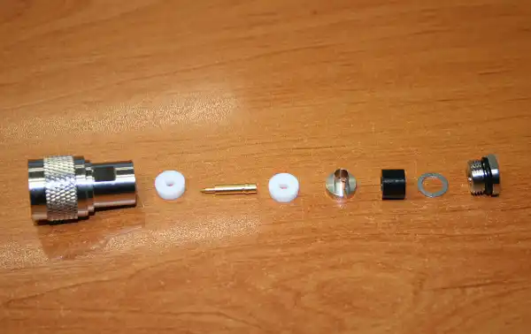 Solder adapter with N male connector compatible for H155 cable