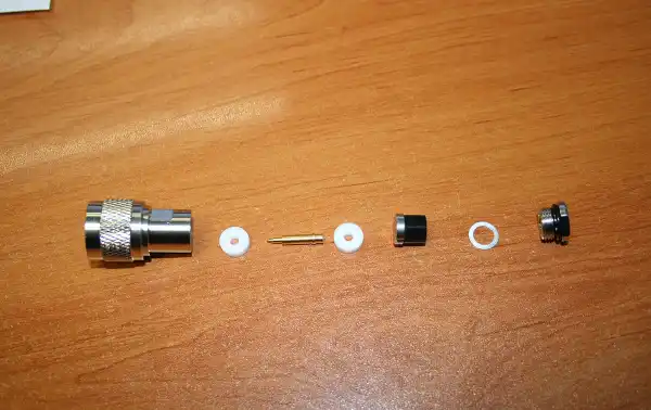 Solder adapter with N male connector compatible for H155 cable
