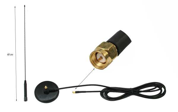 NAGOYA UT-72SMA Dual-band magnetic mobile antenna VHF-UHF SMA connector