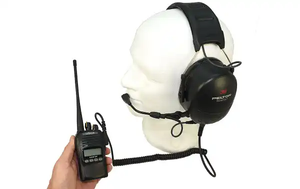 NPE-100K Cable con conector Kenwood dos pins y conector tipo Peltor para walkie talkies Kenwood compatible con Peltor Flex Headset, Peltor OraTac Peltor FMT120 y WS5 Adapte