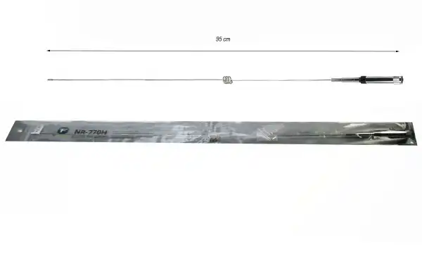 FALKOS NR770H Antena movil doble banda VHF 2,15dB -UHF 5,5 dB.95 cms.