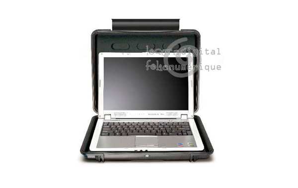 1080-003-110 Maleta indestructible, Negra, con forro interior - Especial ordenadores portátiles