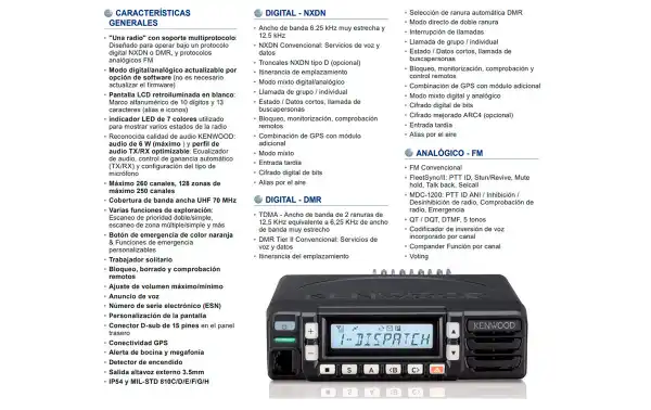 KENWOOD NX1700DE Mobile Transceiver DIGITAL DMR VHF 146-174 Mhz